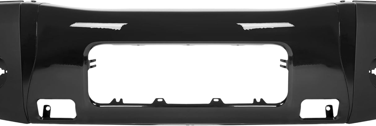 Black Front Bumper Assembly with End Cap and Molding