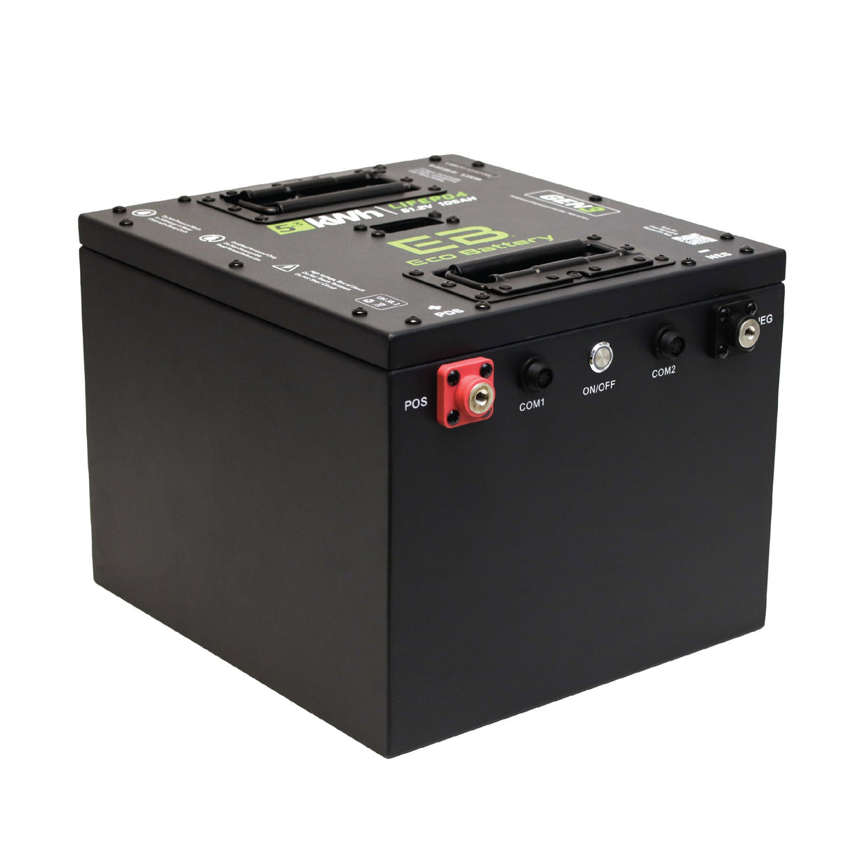 Eco Battery (48V) 51V 105AH Thru-Hole LiFePO4 Gen3 Battery