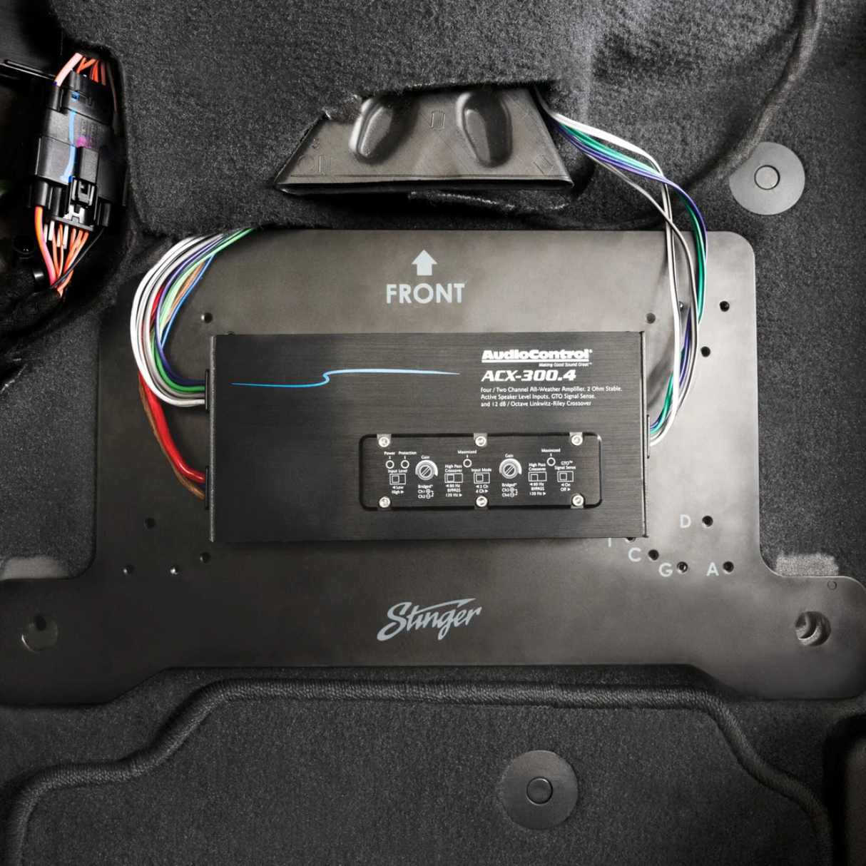 Under Driver Seat Amplifier Mounting Bracket | '18- Current JL Wrangler/ '20- Current JT Gladiator