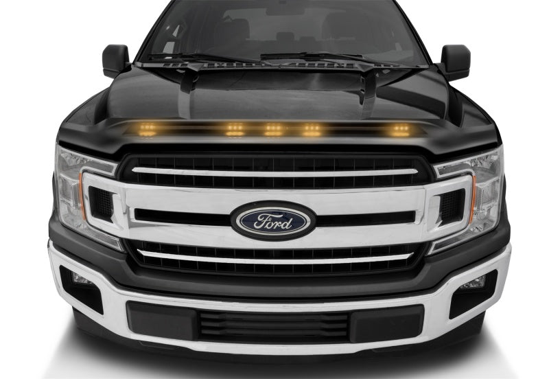 Protecteur de capot AVS Aeroskin LightShield Color pour Ford F-150 2016-2018, noir ombré