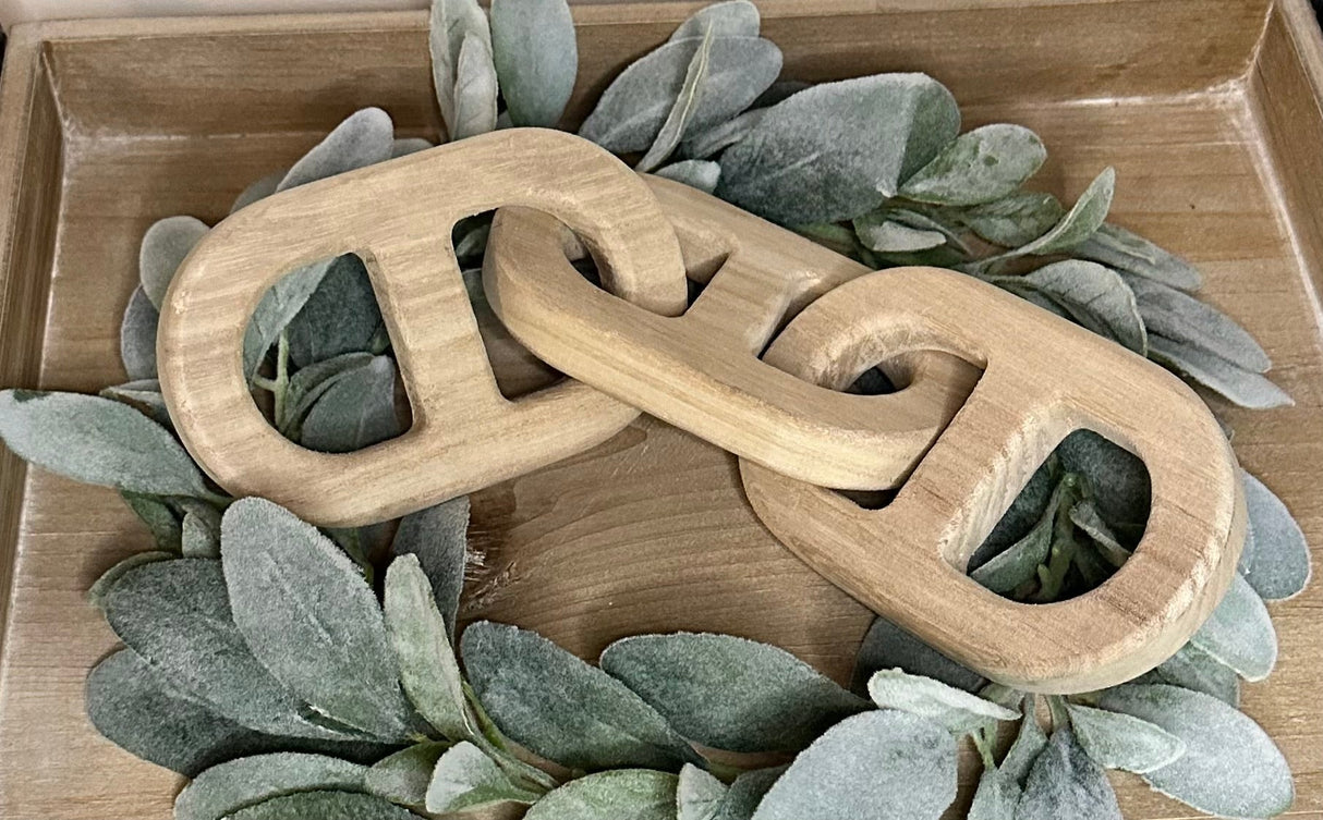 Decorative 13” wooden chain KB Decor & More