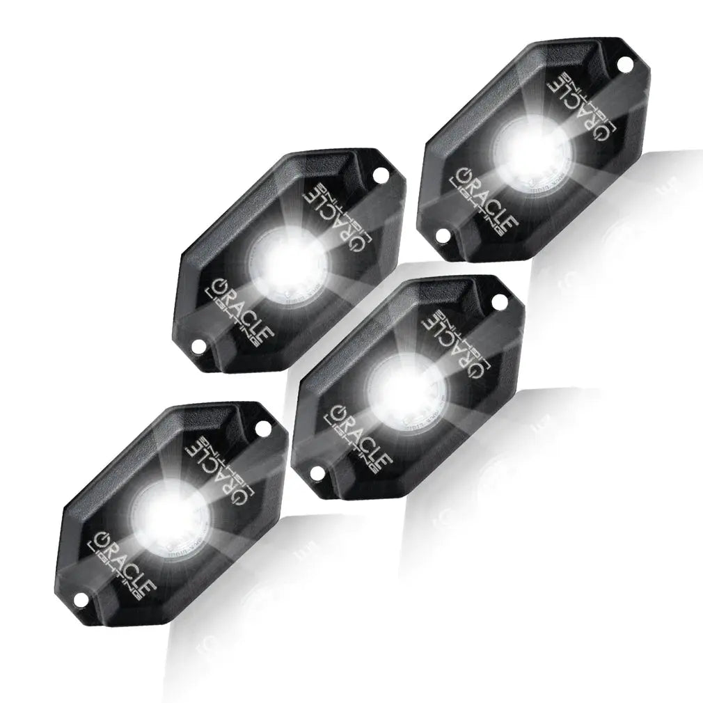 ORACLE LIGHTING WHITE UNDERBODY WHEEL WELL ROCK LIGHT KIT - 4 PIECE oracle