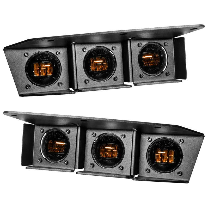 Oracle Lighting Triple LED Fog Light Kit (Steel Bumper) I '21- Current Ford Bronco