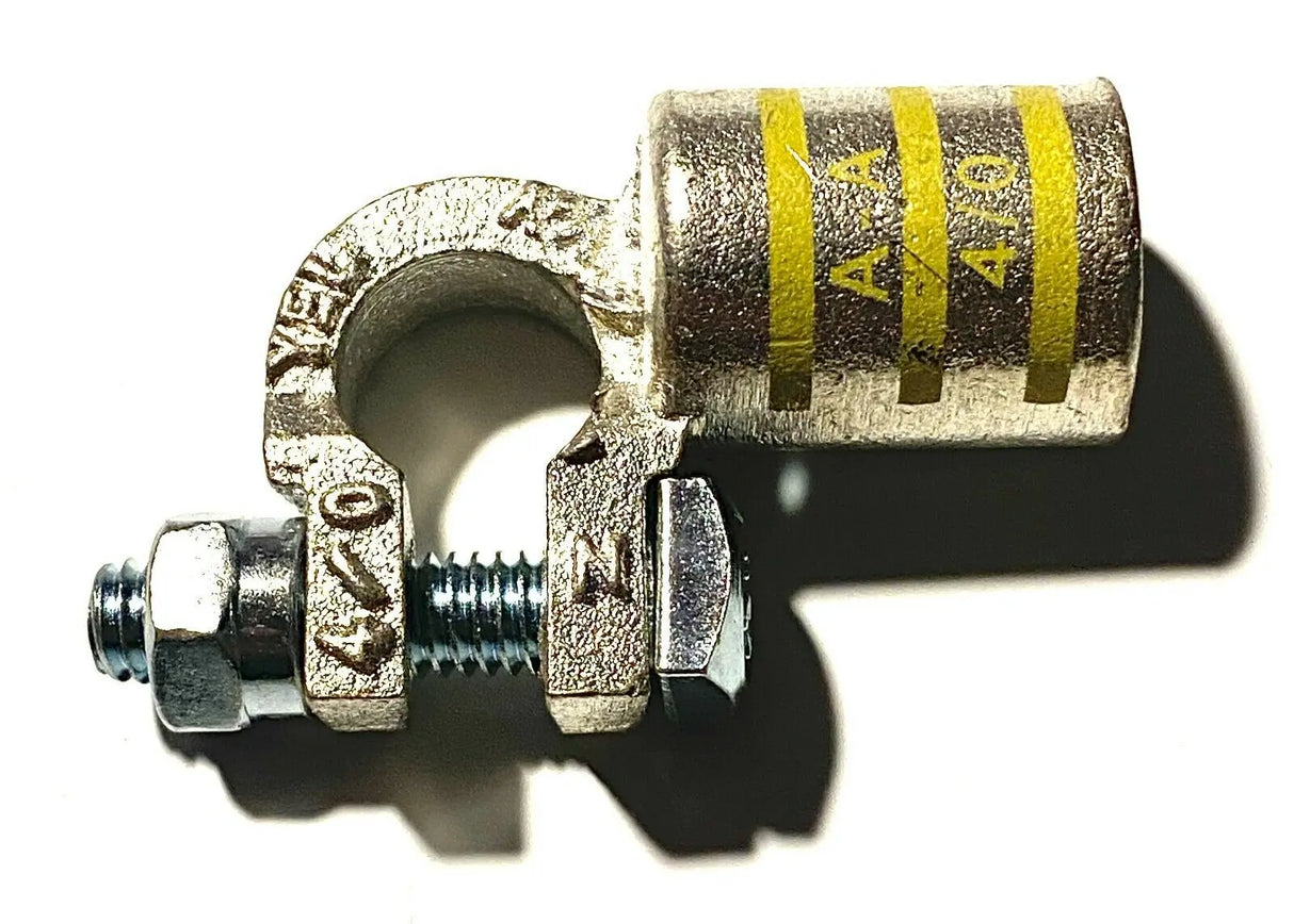 Battery Cable Ends Copper Top Post 90 DEG Terminal Connectors 2 GAUGE THUR 4/0 ac/dc wire and supply