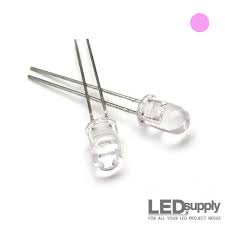5mm High Brightness Pink LED 2 pack 276-0019 TekShack