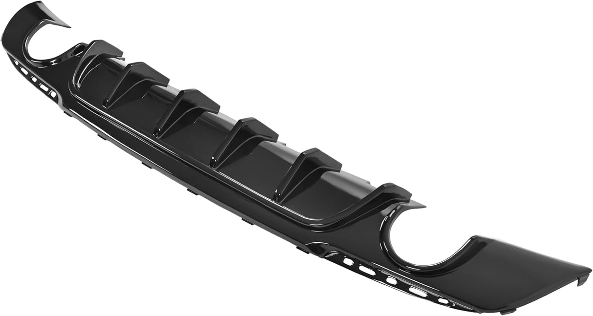 Rear Bumper Diffuser Shark Fin Style Gloss Black Chrysler 300