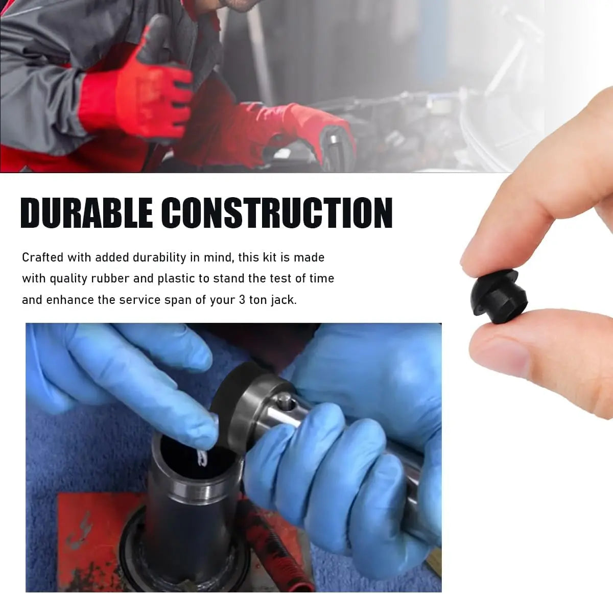 FSTURIOS Floor Jack Seal Kit for 3 Ton Horizontal Hydraulic Jack FSTURIOS-4710FB 17 Each