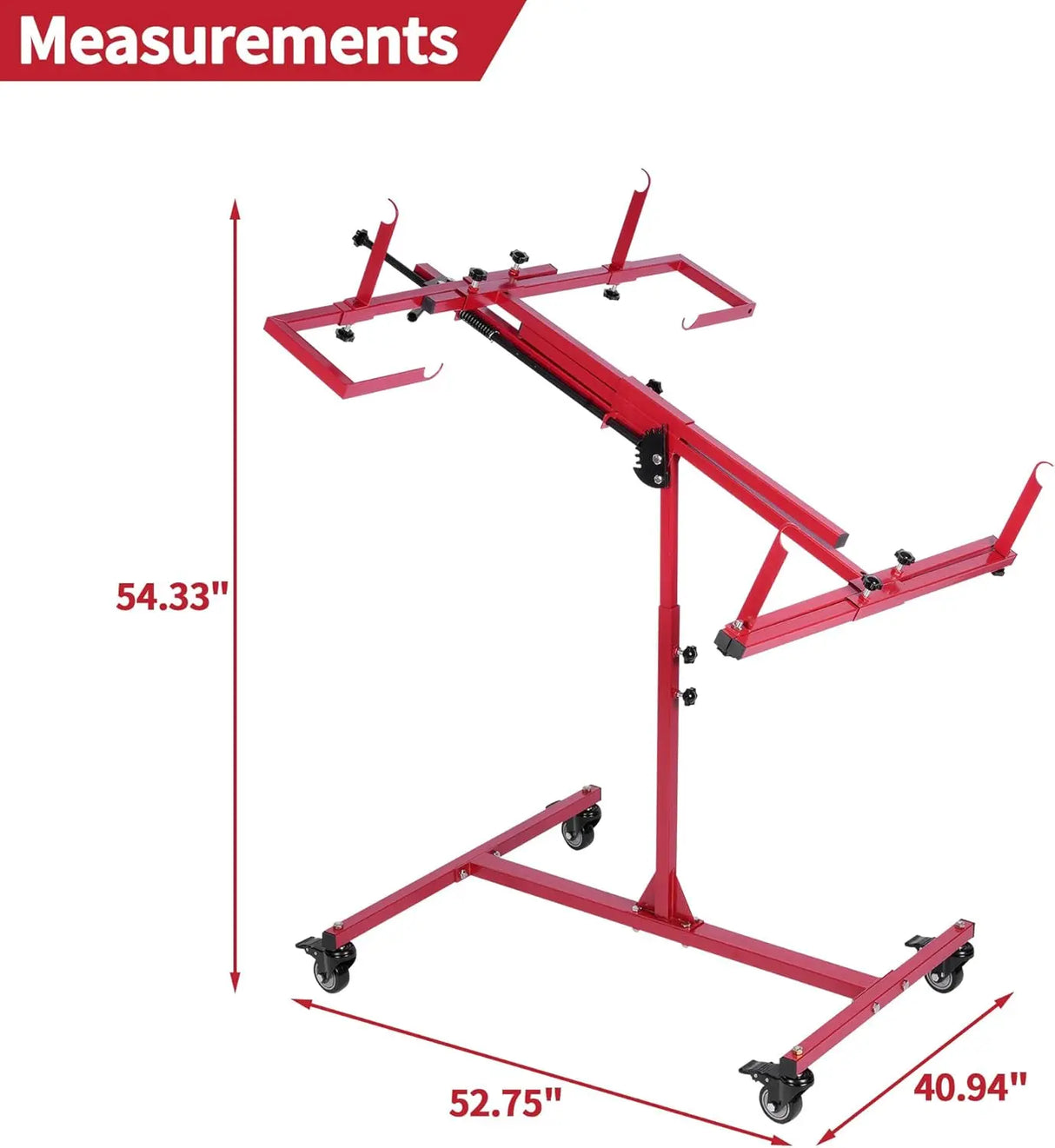 Gtouse Multifunction Panel Paint Stand with 4 Wheels USN13-21037 1 Each
