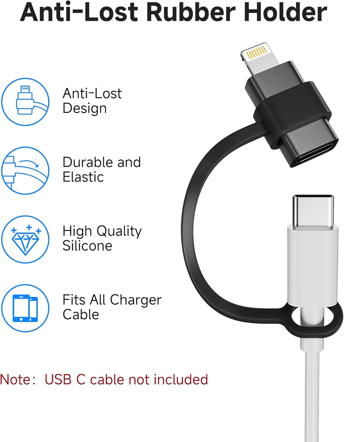 MFi Certified USB-C to Lightning Adapter (4-Pack) – 27W Fast Charging & Data Sync TekShack