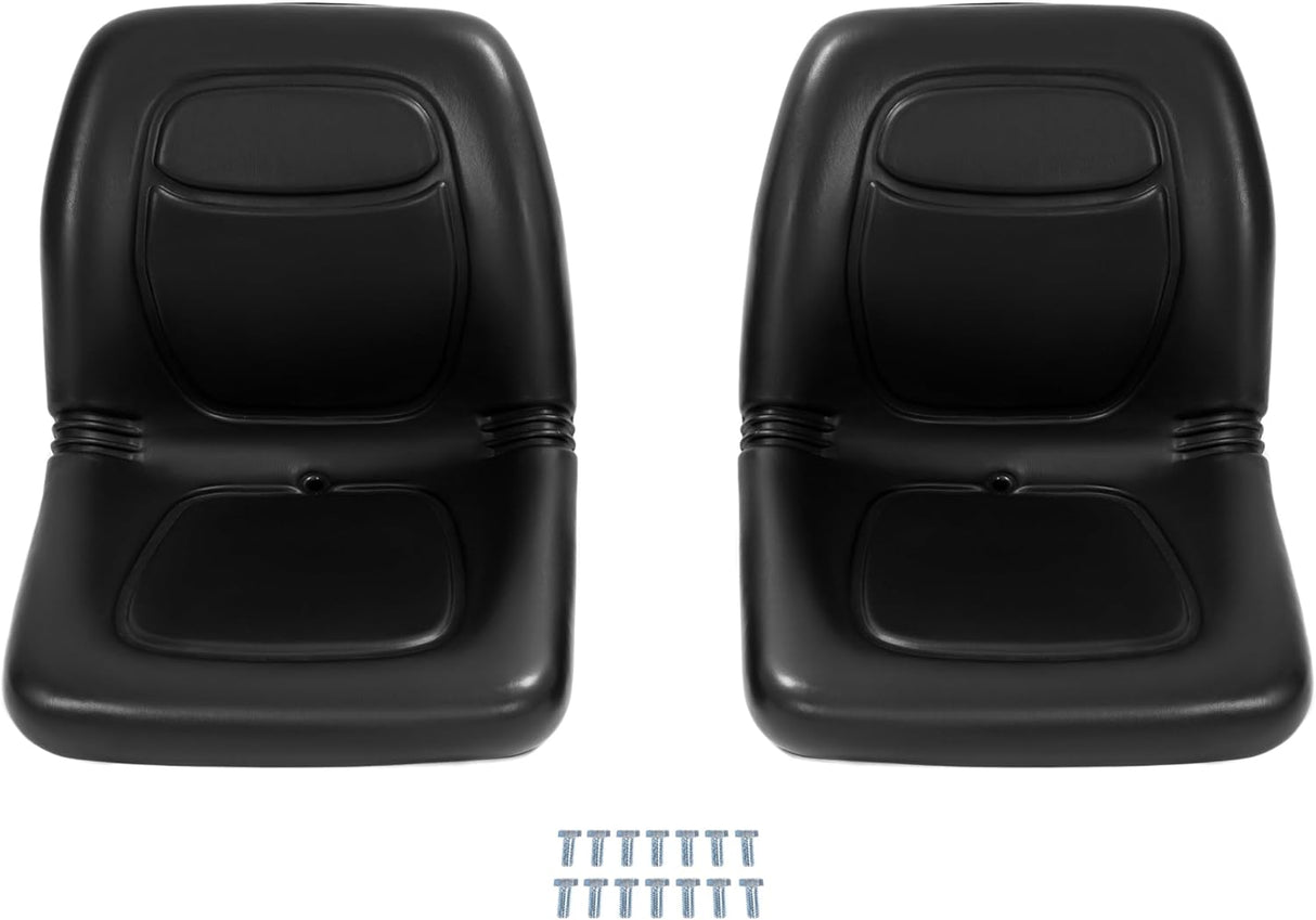 High Back Utility Vehicle Seats 2-Piece Set Black PU