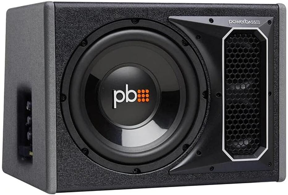 PowerBass PS-AWB101 Single 10in 175W Amplified Enclosure PowerBass