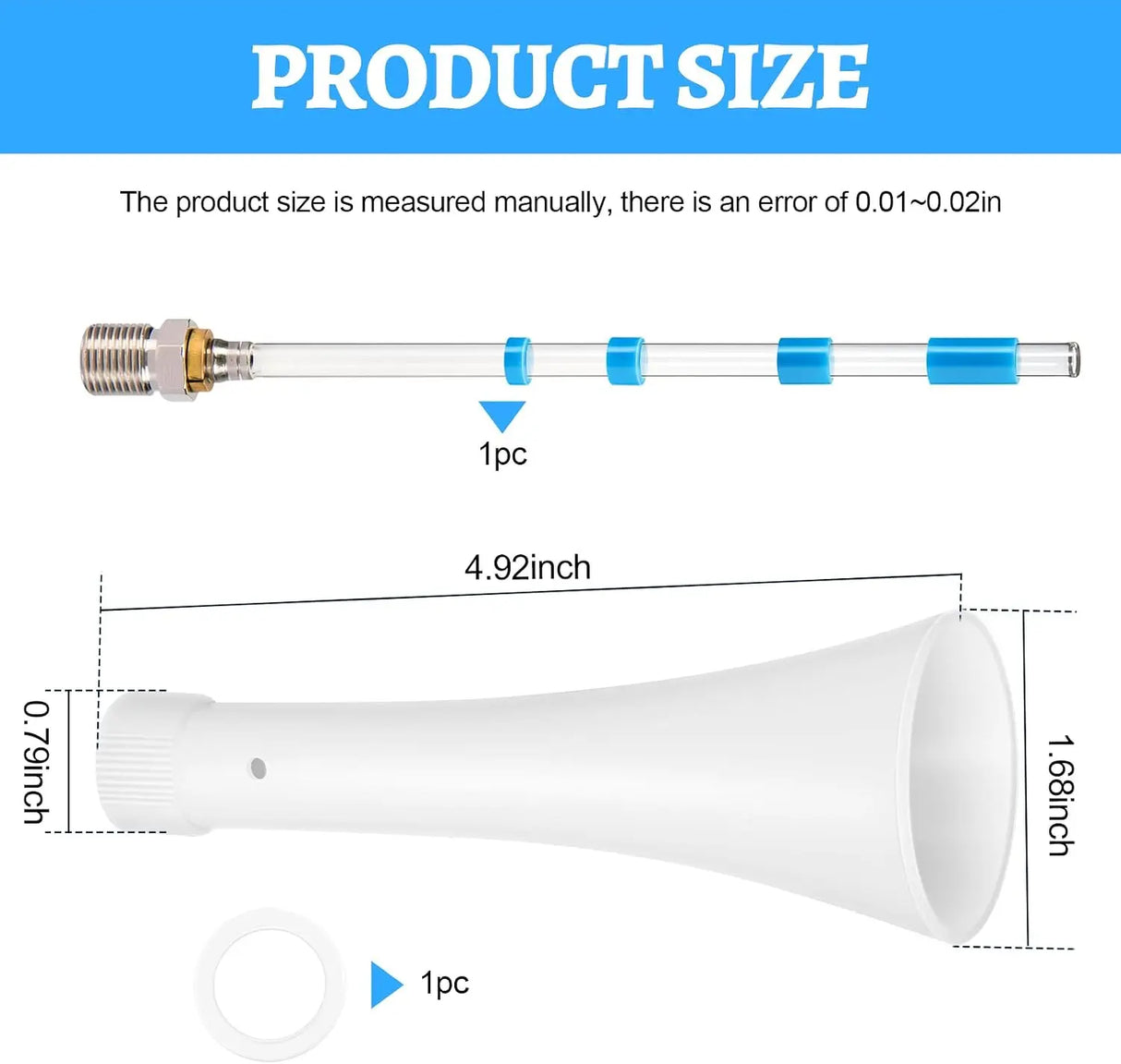 Giokyi Car Cleaning Gun Nozzle Repair Kit Z-010 Z-014 1 Set