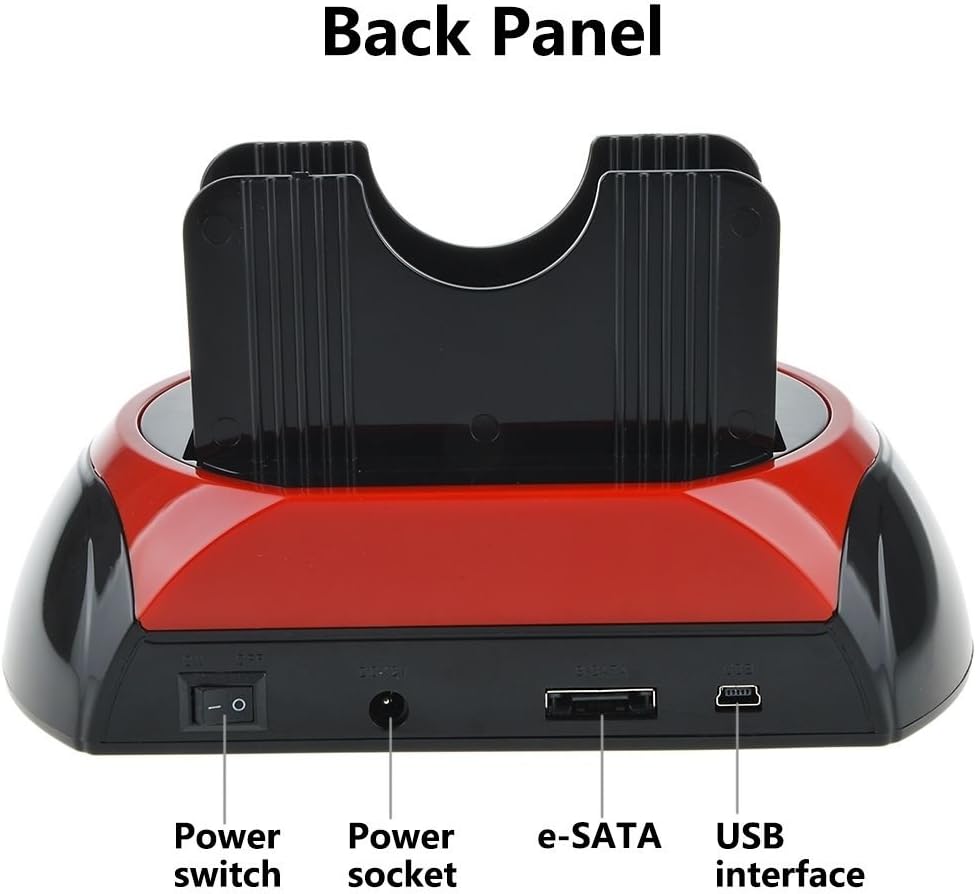TCC-S862-US Hard Drive Docking Station USB 2.0 Dual Slot SATA IDE with Card Reader Tccmebius