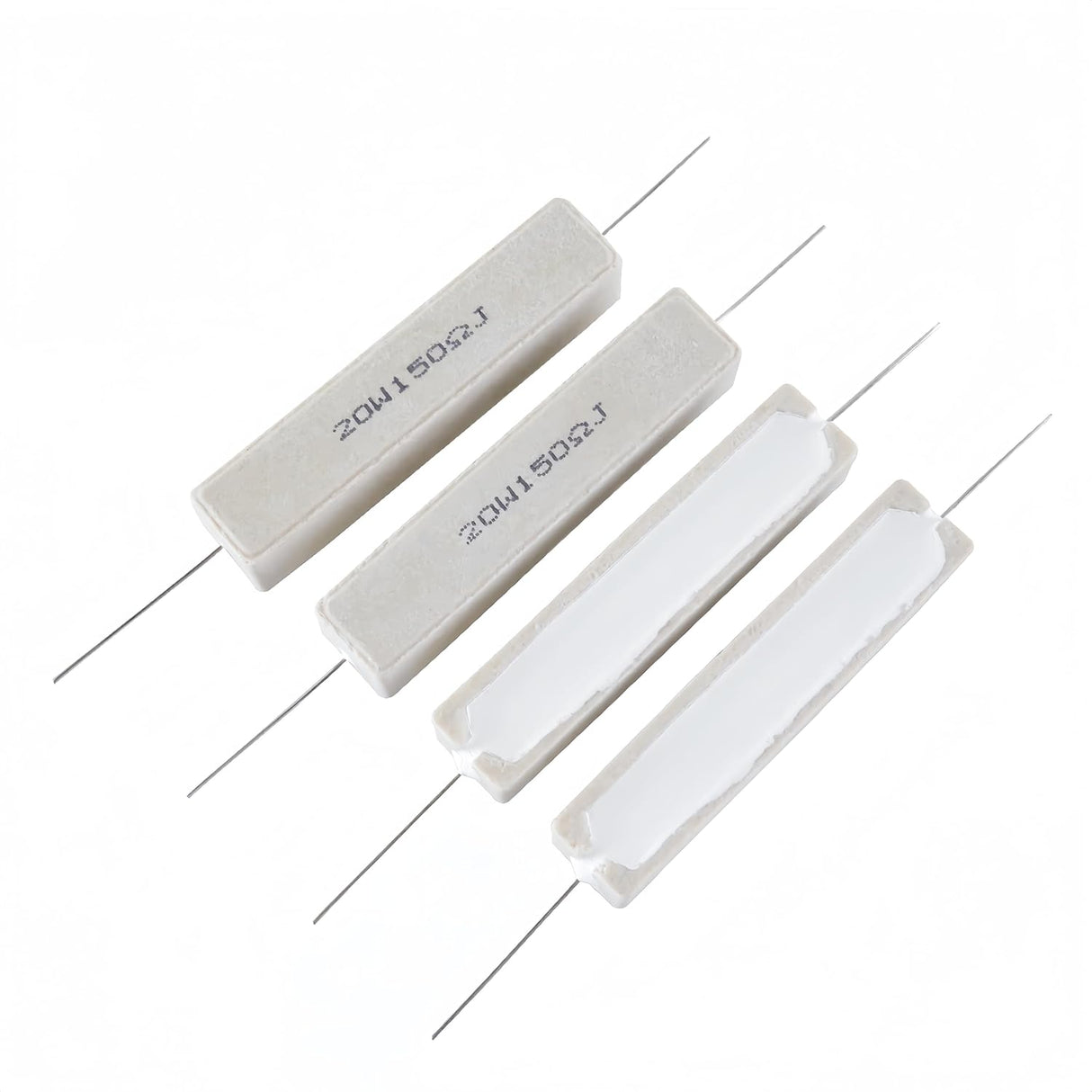 PANMILED 20W Cement Resistor, ±5% Ceramic Wirewound Power Resistor (15Ω–750Ω) High Watt Fixed Resistor TekShack