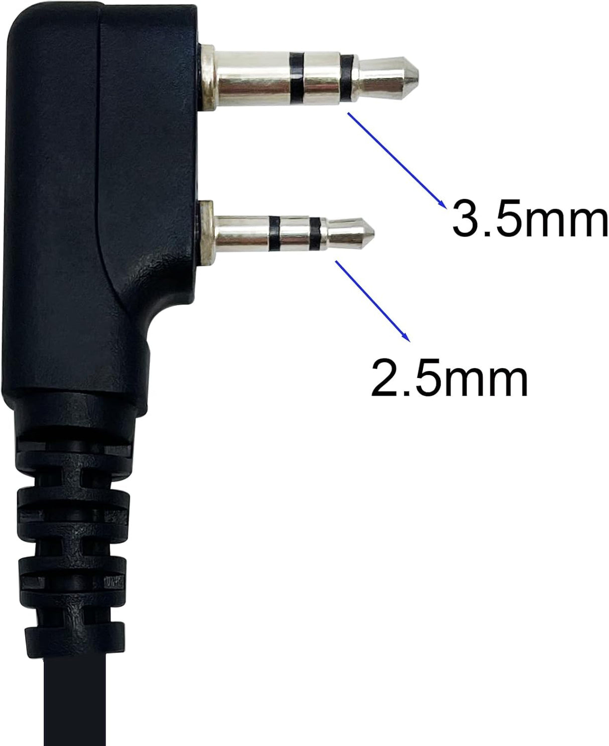 Walkie Talkie Earpiece – 2-Pin Covert Acoustic Tube with Mic & PTT for Baofeng, Kenwood, Retevis Retevis