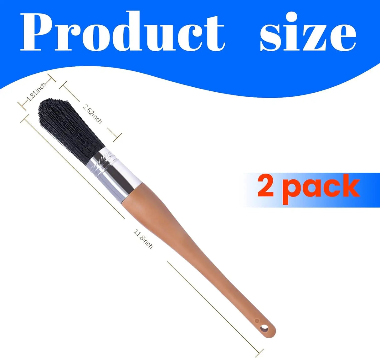Wesquer Parts Cleaning Brush for Automotive Engine Metal Components 2 Each