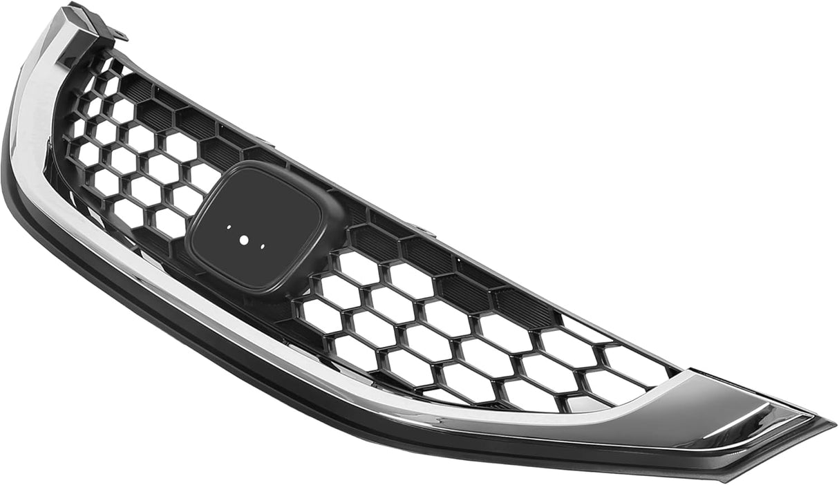 Honeycomb Front Grille Replacement Compatible with 2013-2015 Honda Civic Sedan
