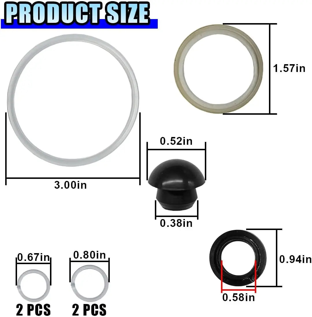 UHANBUT 3 Ton Floor Jack Seal Repair Kit for Horizontal Jacks UHANBUT-UNB-037 15 Each