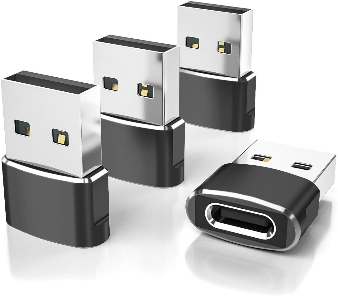 USB C Female to USB A MALE Adapter Black TekShack