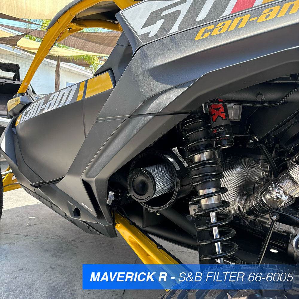 REPLACEMENT FILTER FOR 2017-2026 CAN-AM MAVERICK X3, 2024-2026 MAVERICK R, 2021-2026 COMMANDER, SPORT 1000R S&B