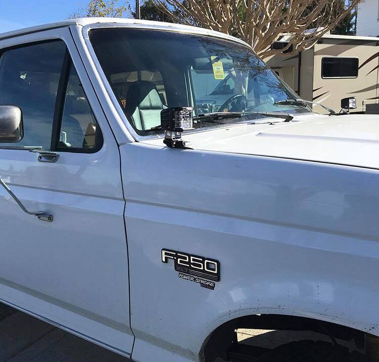 Complete Performance Cowl Light Bracket - Pair - 1980-1997 Ford F-Series & Bronco Complete Performance