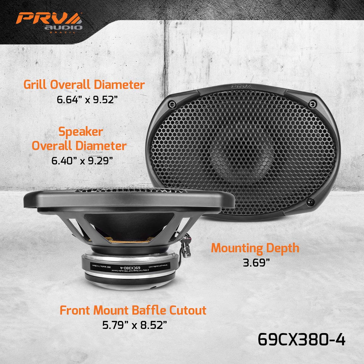 PRV 69CX380-4 Coaxial PRV Audio