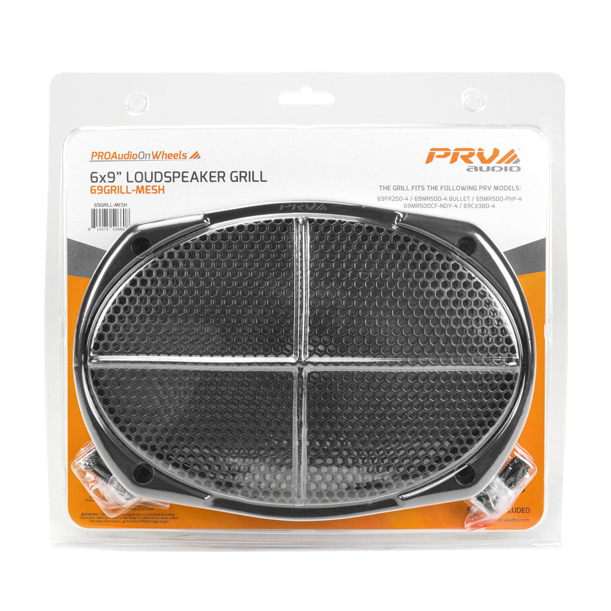 PRV Audio 69GRILL-MESH 6x9in Loudspeaker Grill Pair
