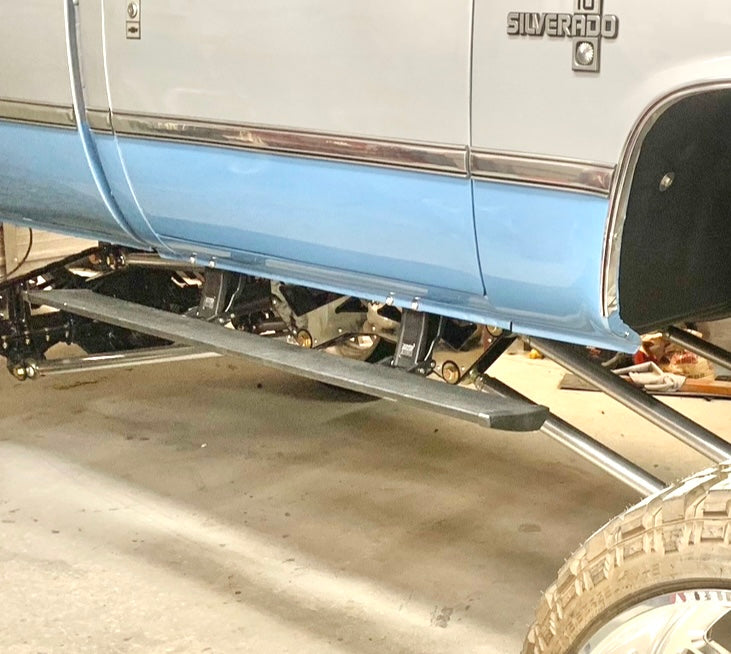 SquareBody Chevy 73-87 Amp Research Power Folding Step Kit Far From Stock