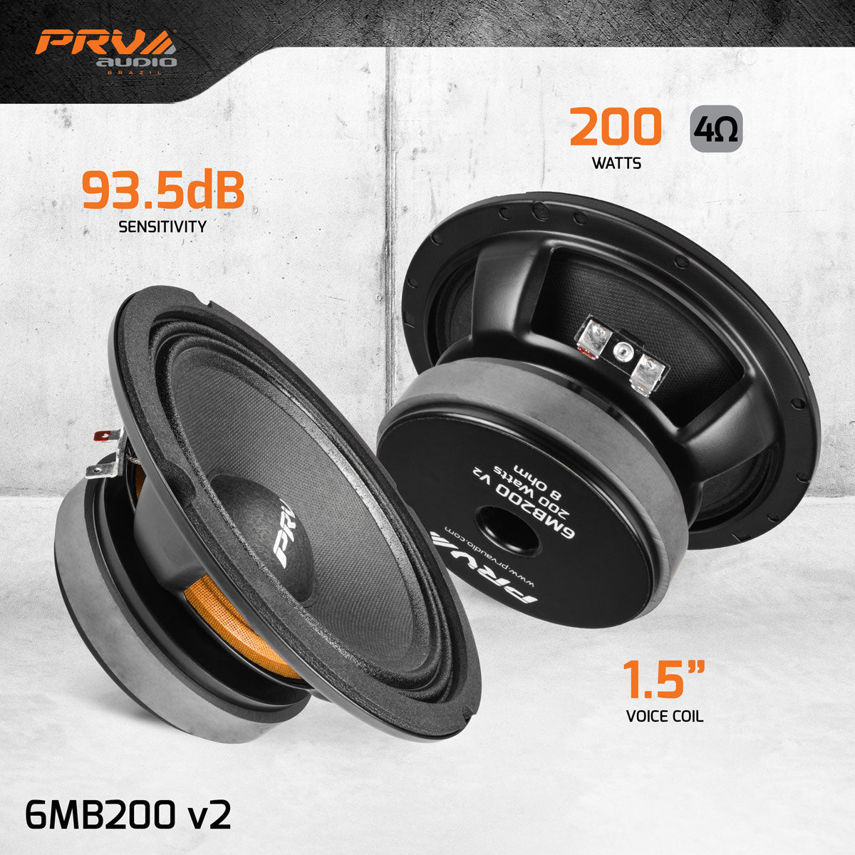 PRV 6MB200 v2 Midbass PRV Audio