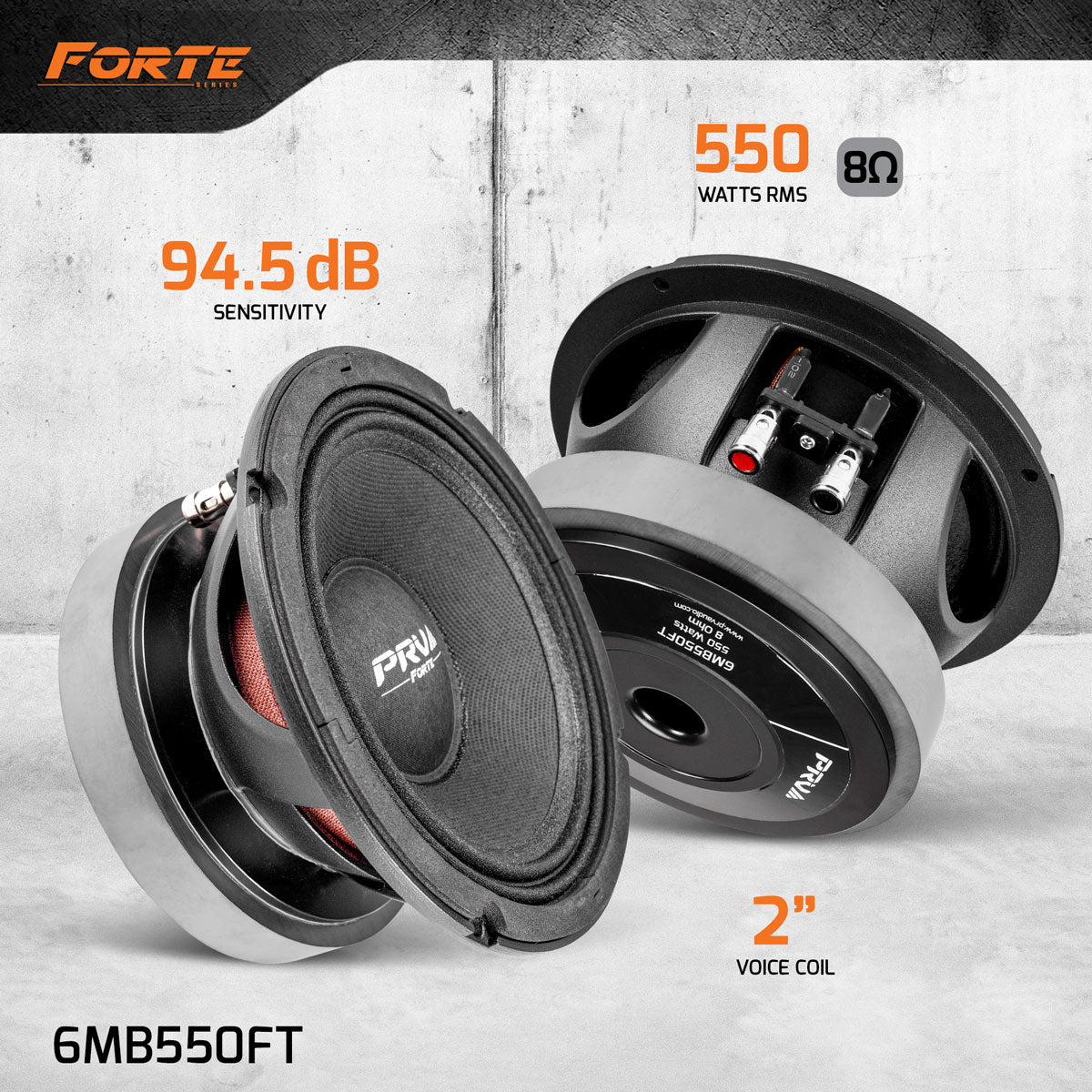 PRV 6MB550FT Midbass PRV Audio