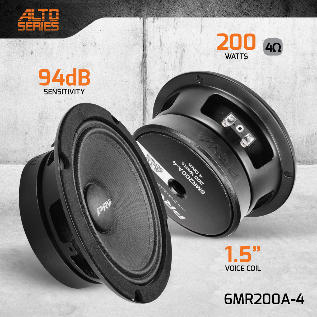 PRV 6MR200A-4 Midrange PRV Audio