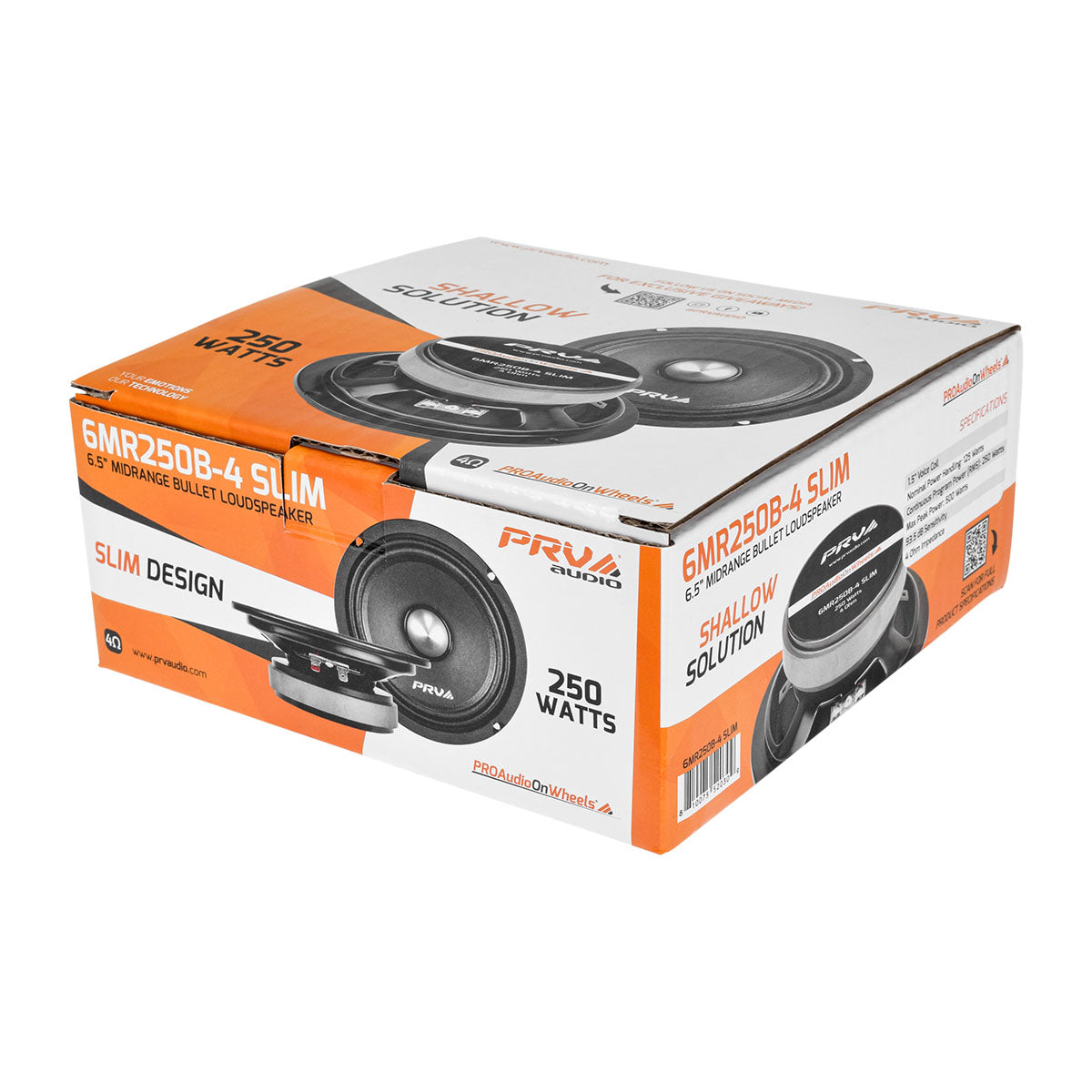 PRV 6MR250B-4 SLIM Midrange PRV Audio