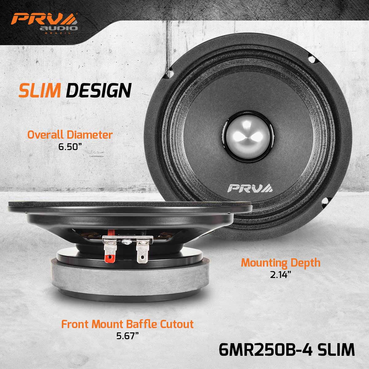PRV Audio 6.5in PRO Audio Speaker and Amplifier Bundle