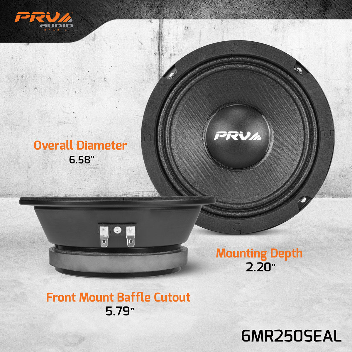 PRV 6MR250SEAL Midrange PRV Audio