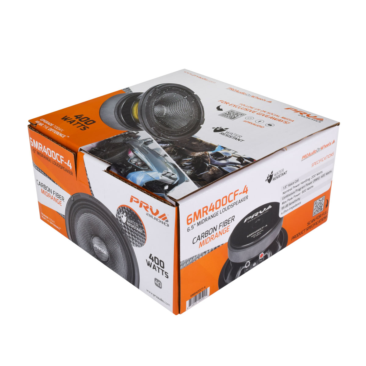 PRV Audio 6MR400CF-4 6.5 Inch Midrange Loudspeaker Waterproof 4 Ohm