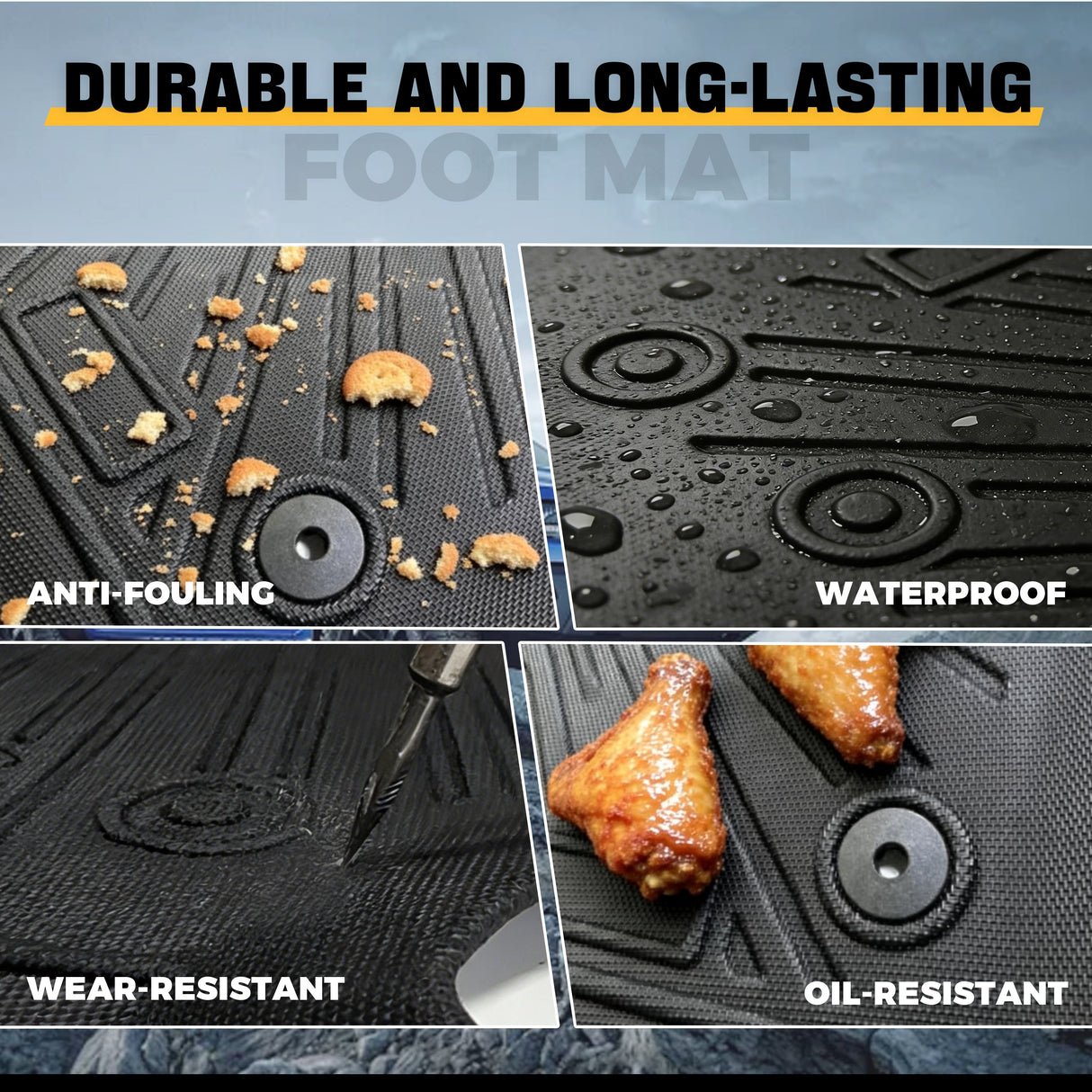Trucktok 2015-2025 Ford F150 SuperCab All-Weather TPE Floor Mats TruckTok