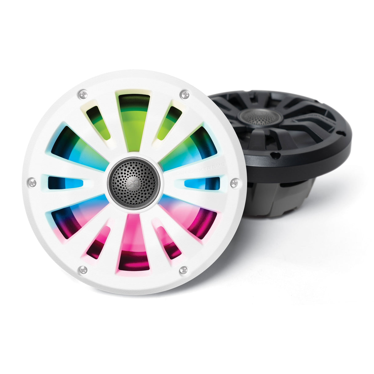 Marine Grade Wired Speaker 8" Pair with LEDCast SoundExtreme