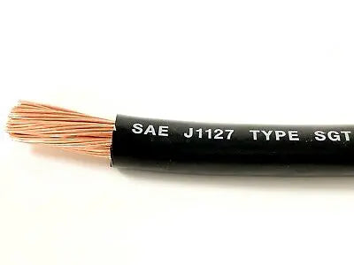 1 Gauge Battery Cable BLACK SAE J1127 SGT Automotive Power Wire MADE IN USA (SOLD PER FOOT) ACDC Wire And Supply