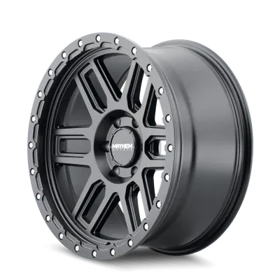 Mayhem 8304 Delta Wheel BLACK W/MATTE BLACK LIP 17X9 5-127 -12MM 78.1MM