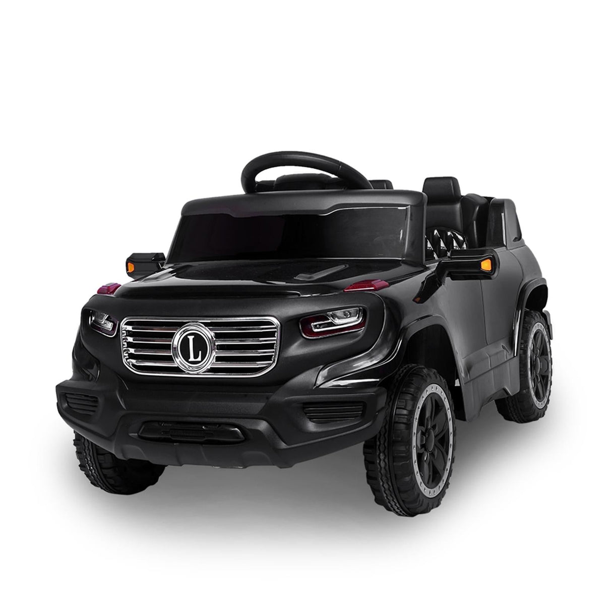 6V Electric Ride-On Car for Kids with 3 Speeds, Lights, and Remote Control