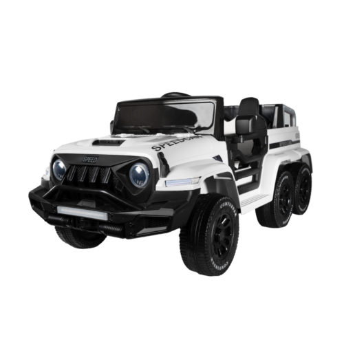 6WD Kids Ride-On Truck with Remote Control and Lockable Doors - 24V Power Wheels Toy