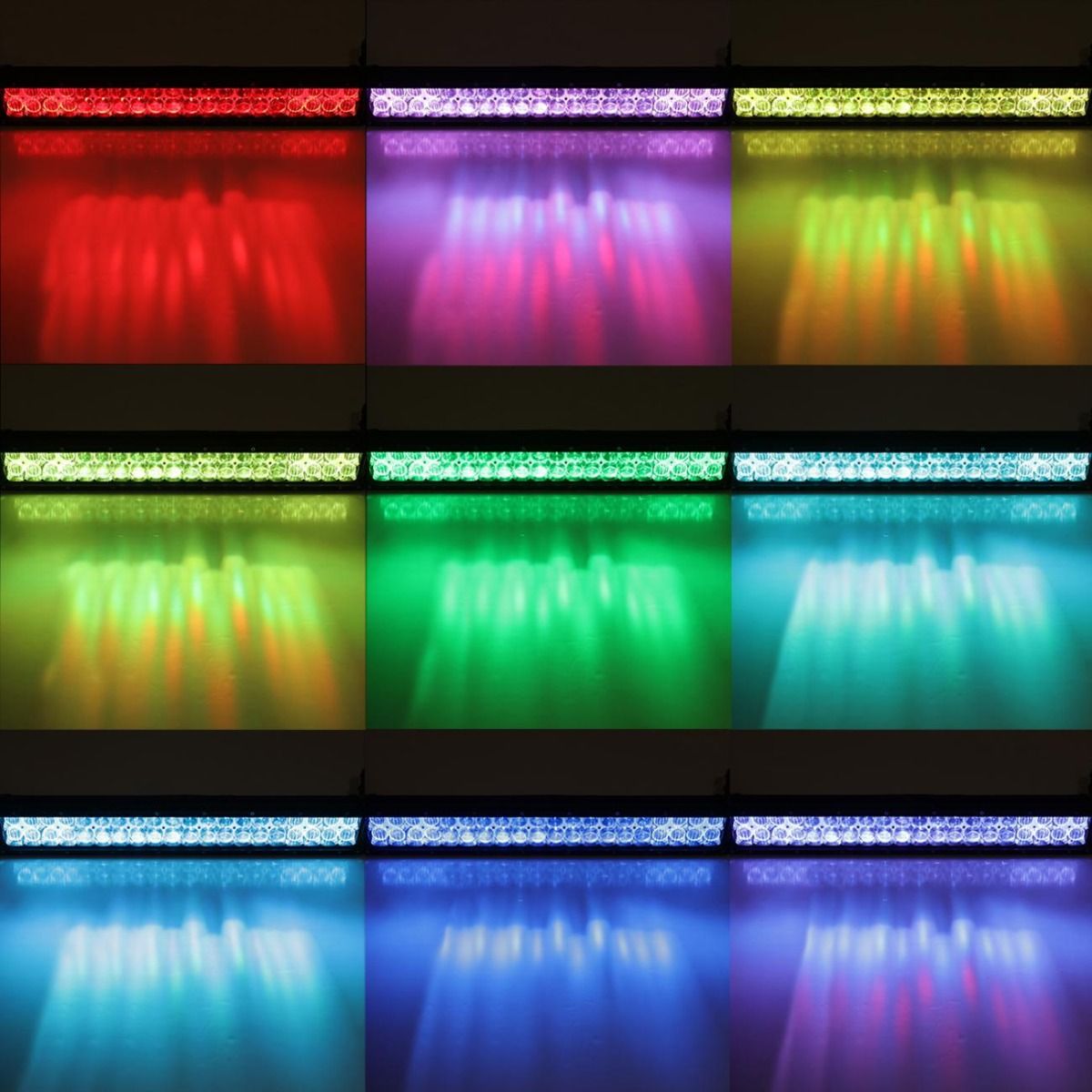 Auxbeam 32" Golf Cart Light Bar - Straight LED RGB Cree Golf Cart Light Bar WITH 12V converter