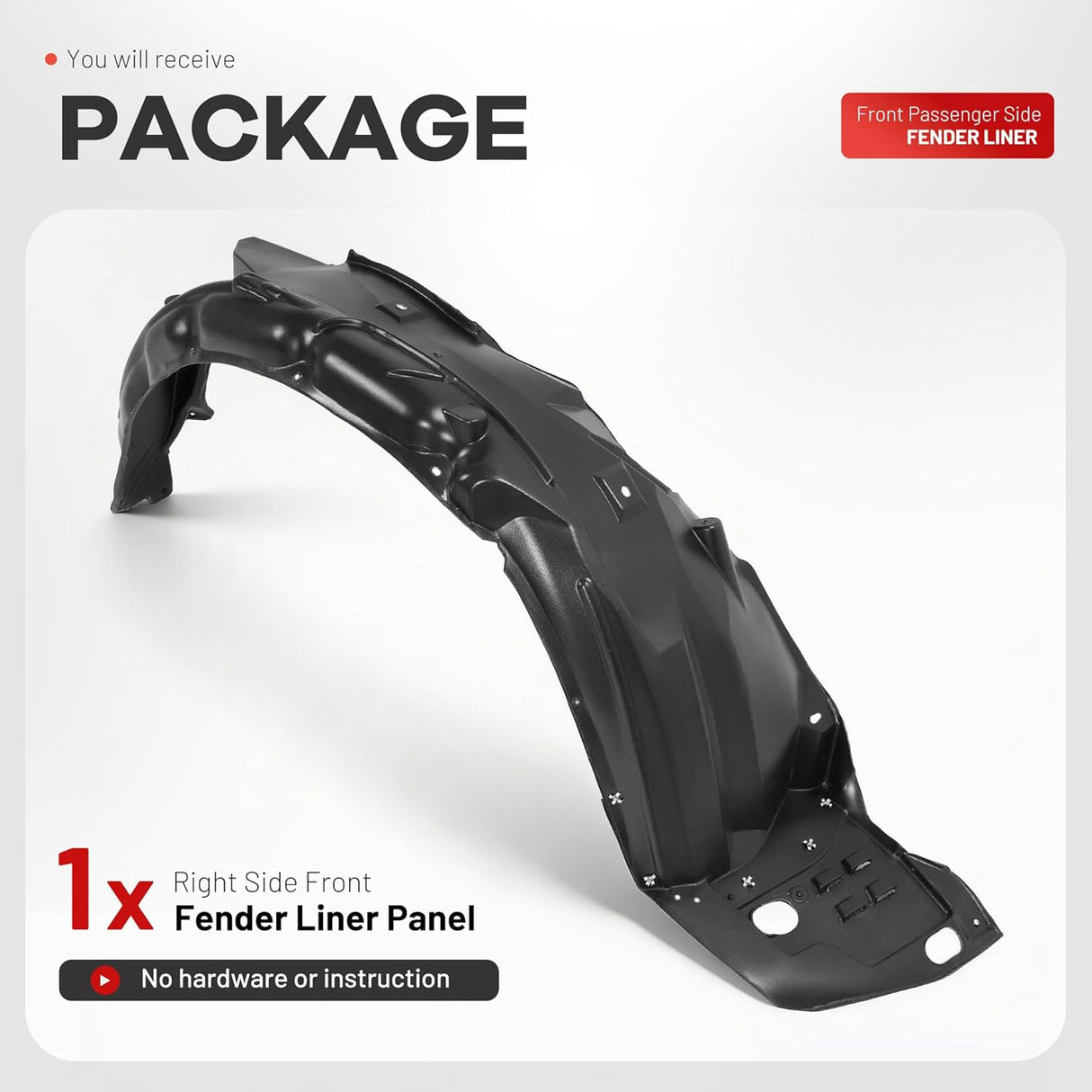 Front Fender Liner Panel For 2012-2015 Honda Civic Coupe Sedan Right