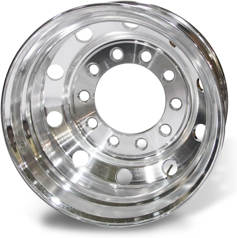 24.5x8.25 Stud Pilot Truck Wheels Forged Aluminum Rims Both-side Polished