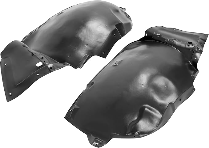 Front Inner Fender Liner Splash Shield Guard Set Black