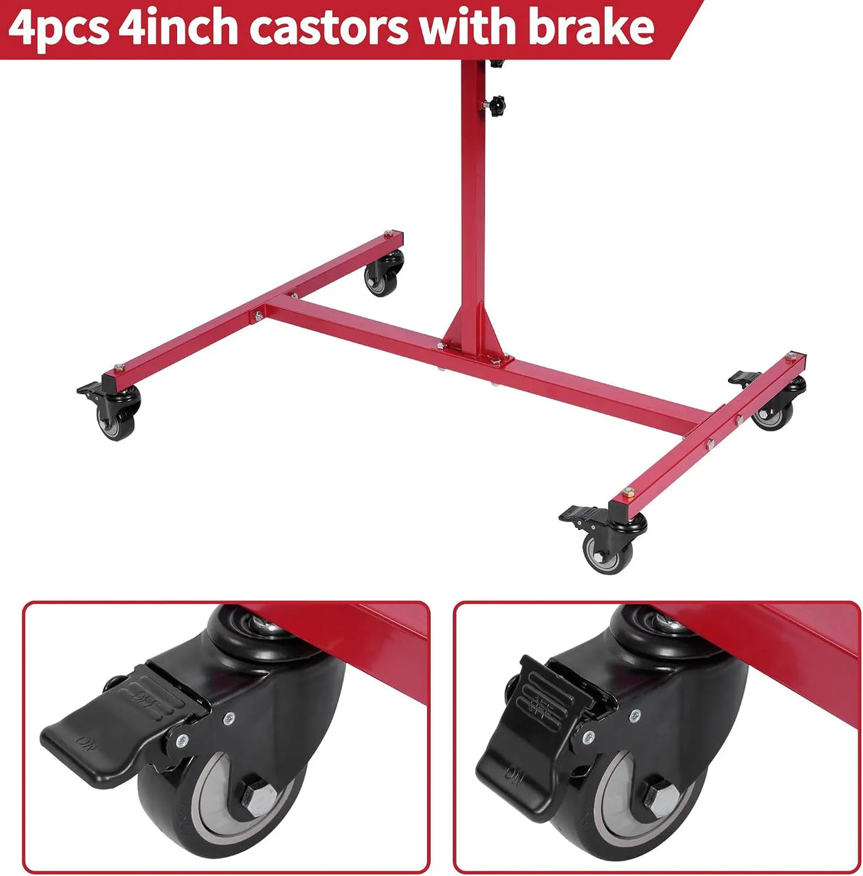 Gtouse Multifunction Panel Paint Stand with 4 Wheels USN13-21037 1 Each