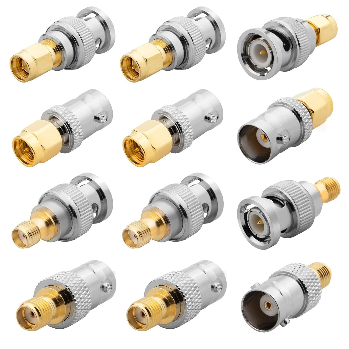 ALL SMA to BNC Adapter's 50 Ohm Gold Plated Brass Anina