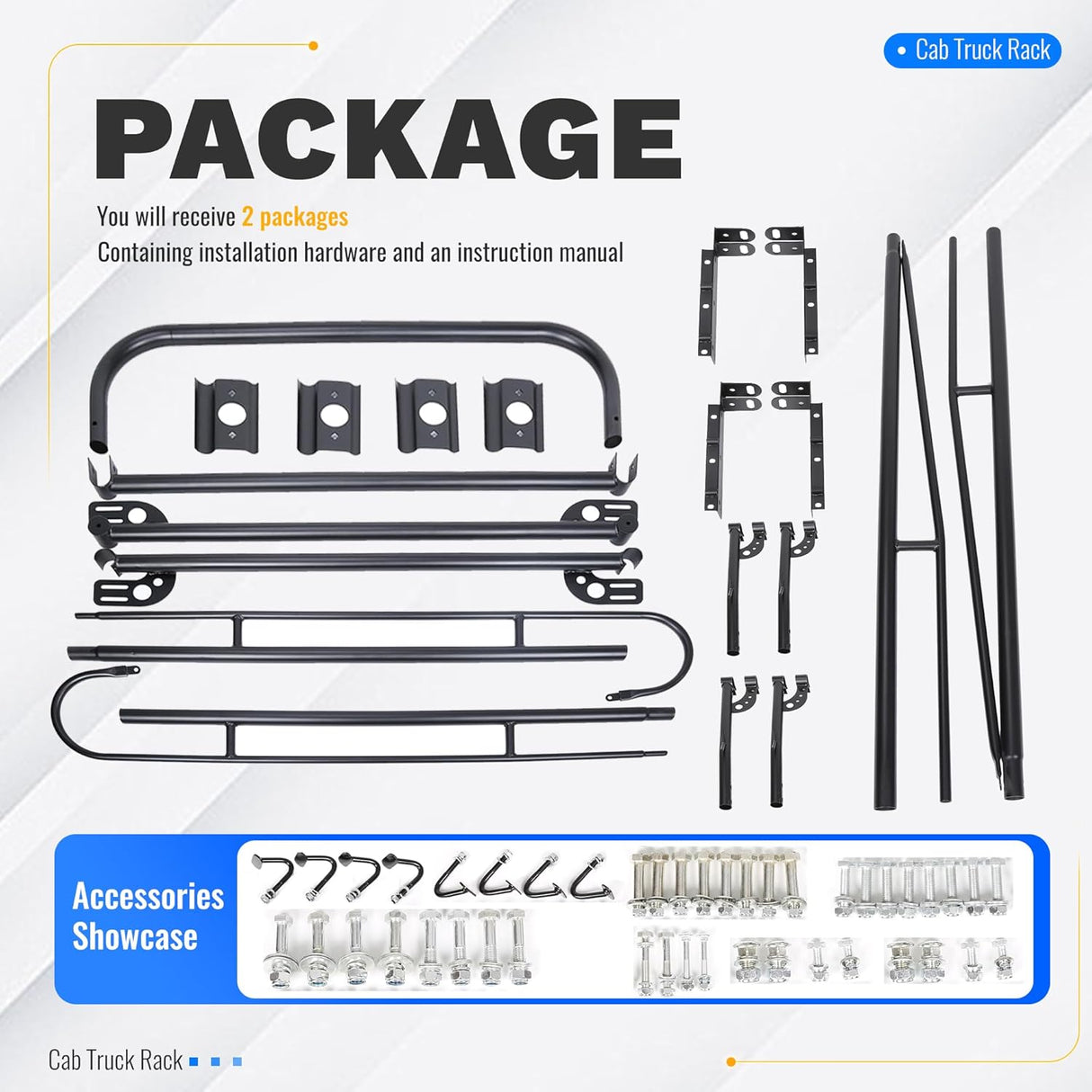 Truck Ladder Rack Heavy Duty Steel Adjustable Universal Fit