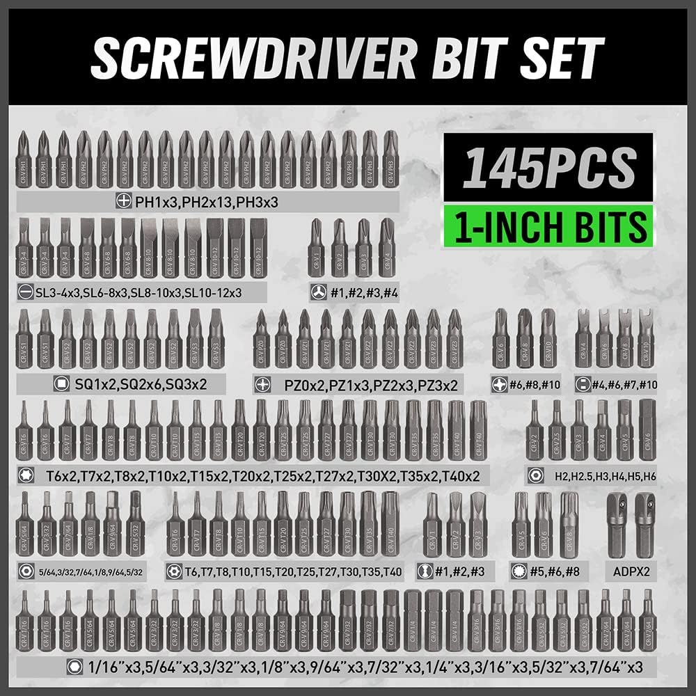 232PCS Ultimate Screwdriver Bit Set – Chrome Vanadium Steel with Ratchet & Case TekShack