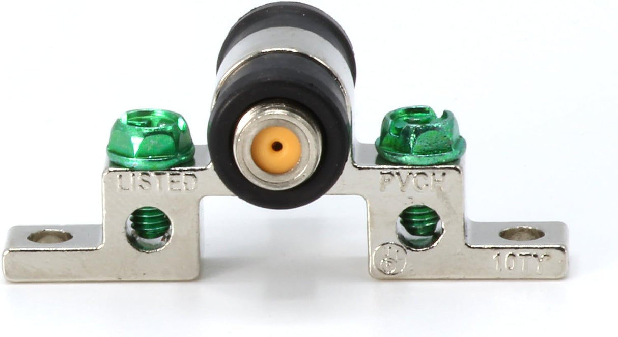 Coaxial Ground Block Connector F-Type RG6 3GHz Single Port TekShack